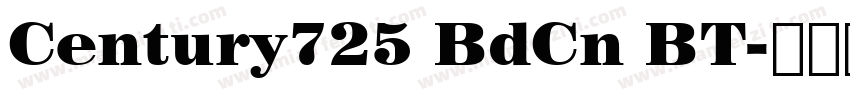 Century725 BdCn BT字体转换